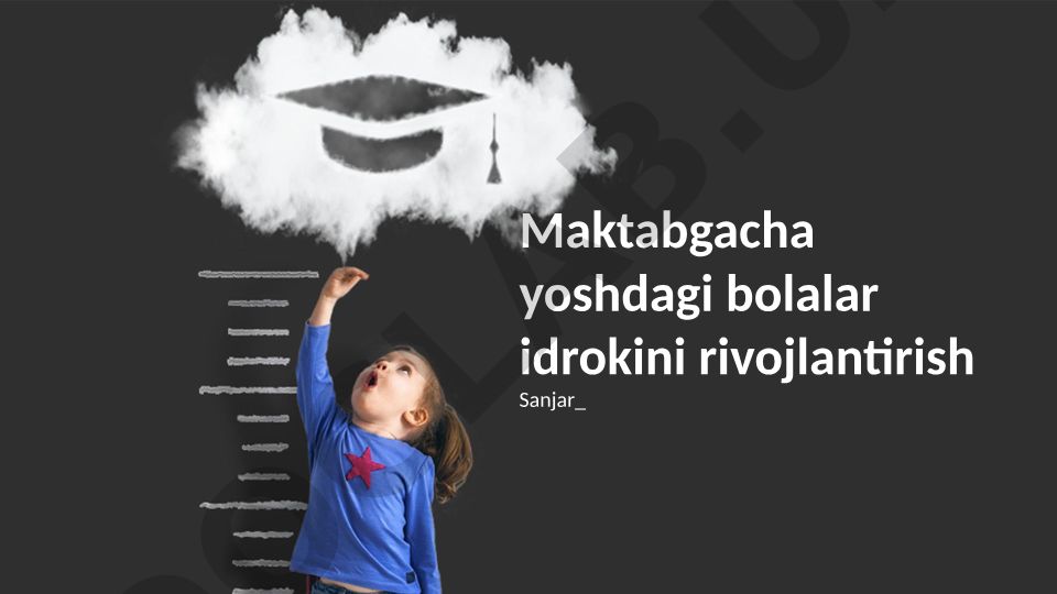 Maktabgacha yoshdagi bolalar idrokini rivojlantirish
