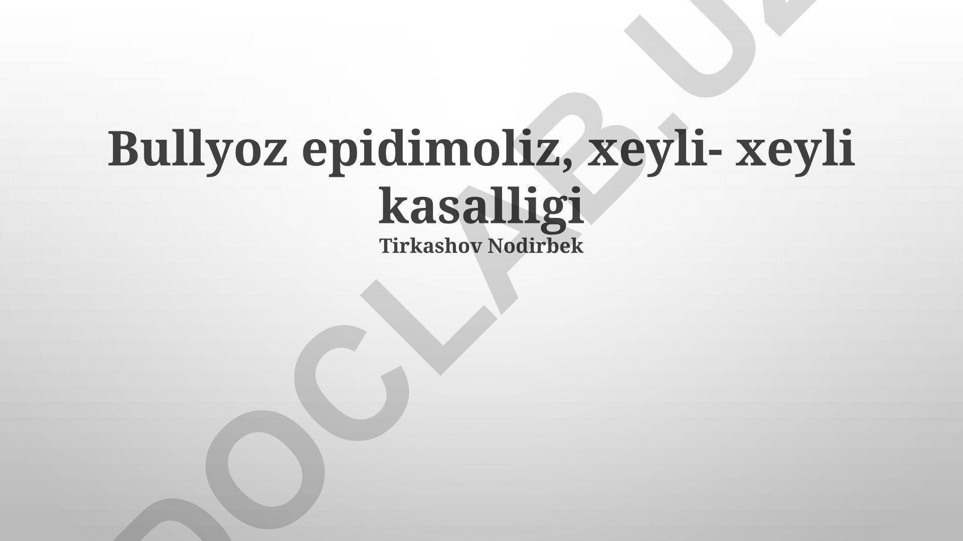 Bulёz Epidermoliz kasalligi: sabablari, diagnostikasi va davolash usullari