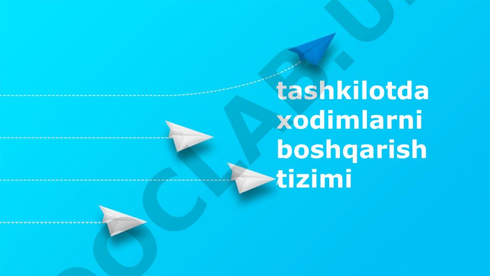 Tashkilotda xodimlarni boshqarish tizimi va EMS amalga oshirish