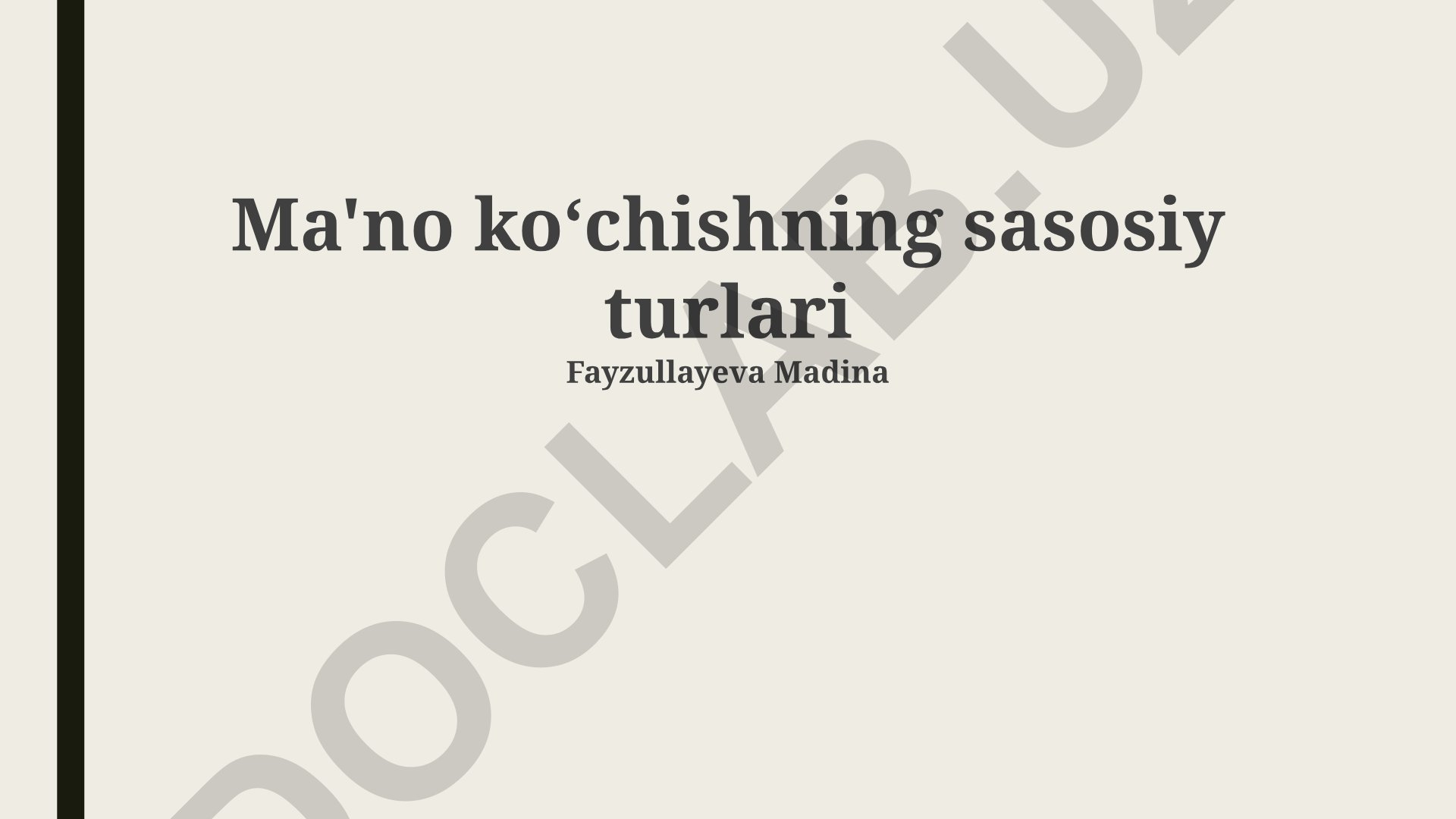 Ma'no ko'chishning asosiy turlari va migratsiya jarayonlari