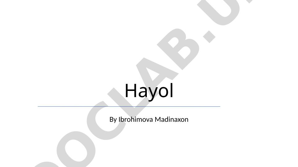 Hayol so'zining etimologiyasi va madaniy konteksti
