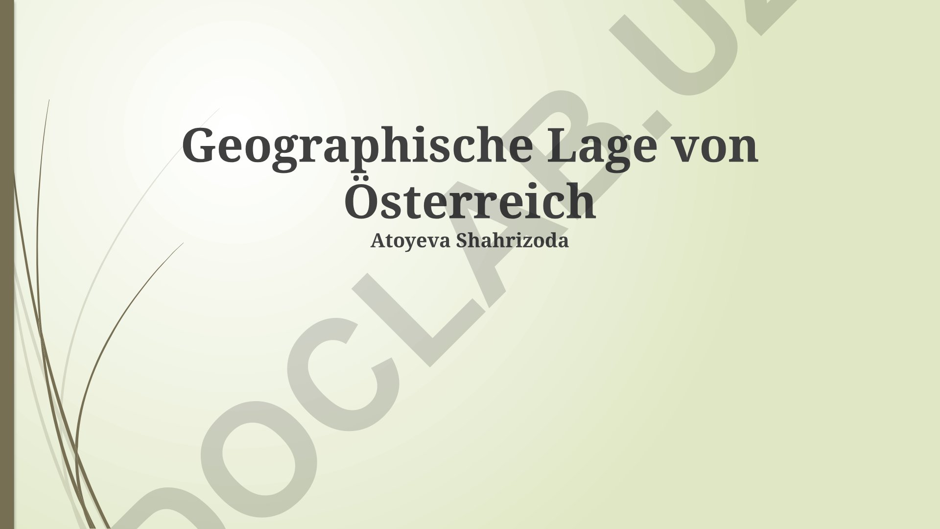 Geographische Lage von Österreich