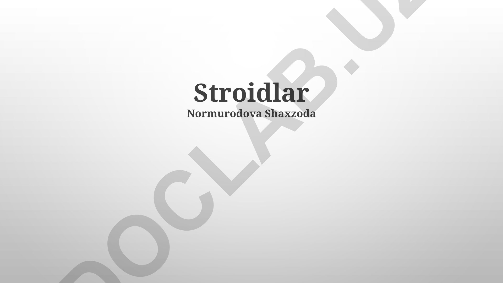 Steroidlarning yon ta'siri, xavflari va qo'llanilishi