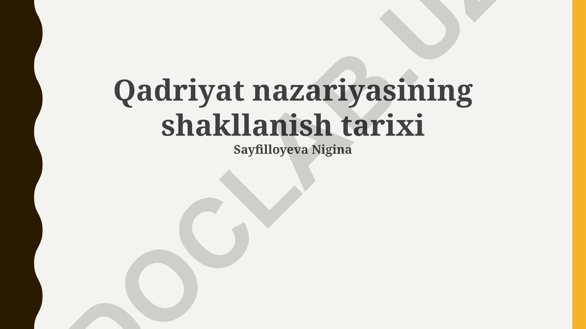 Qadriyat nazariyasining shakllanish tarixi