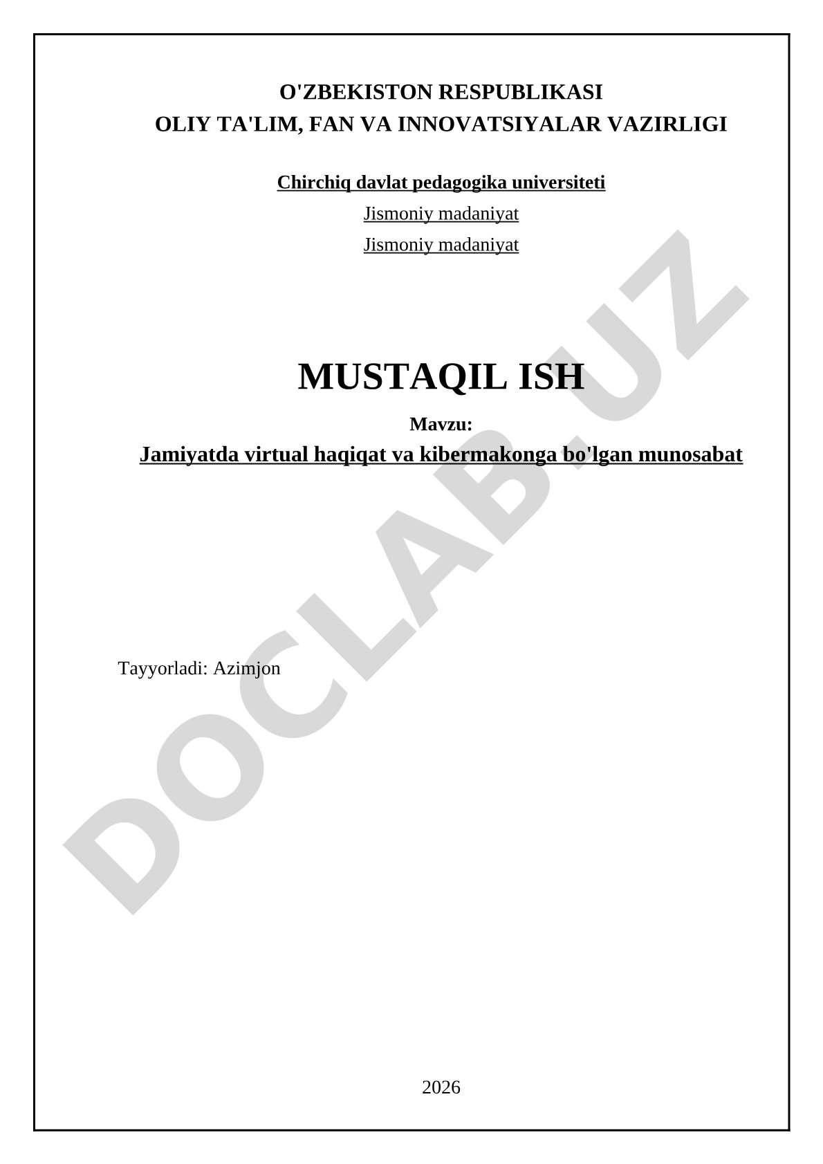 Jamiyatda virtual haqiqat va kibermakonga bo'lgan munosabat