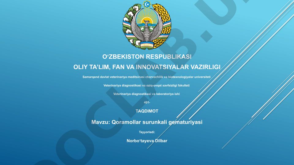 Qoramollar surunkali gematuriyasi