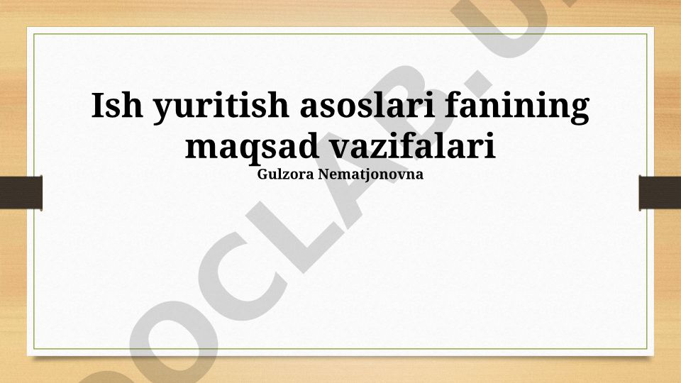 Biznes tadqiqotlarining mohiyati, maqsadi va vazifalari
