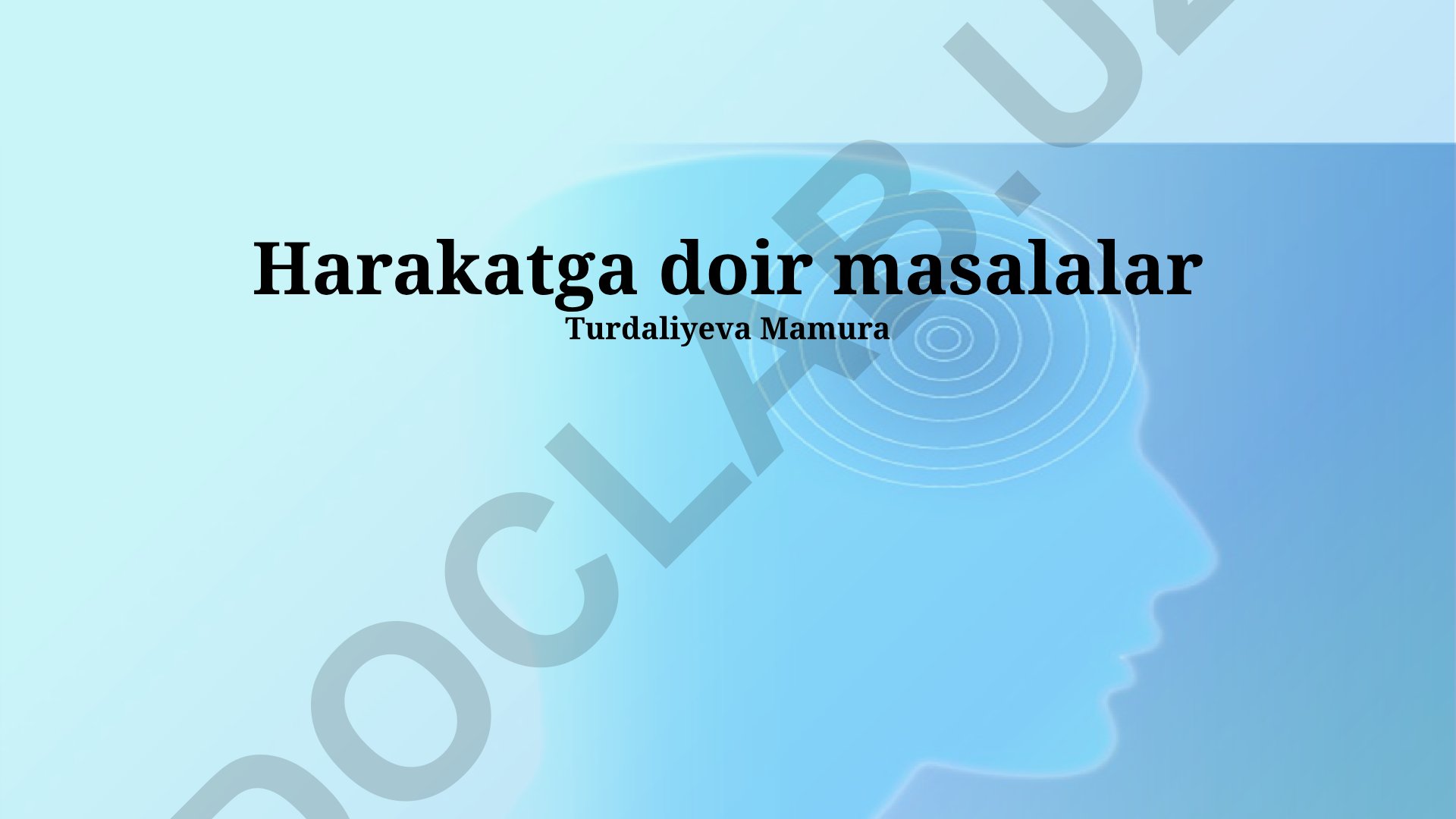 Harakat muammolari va ularning sabablari