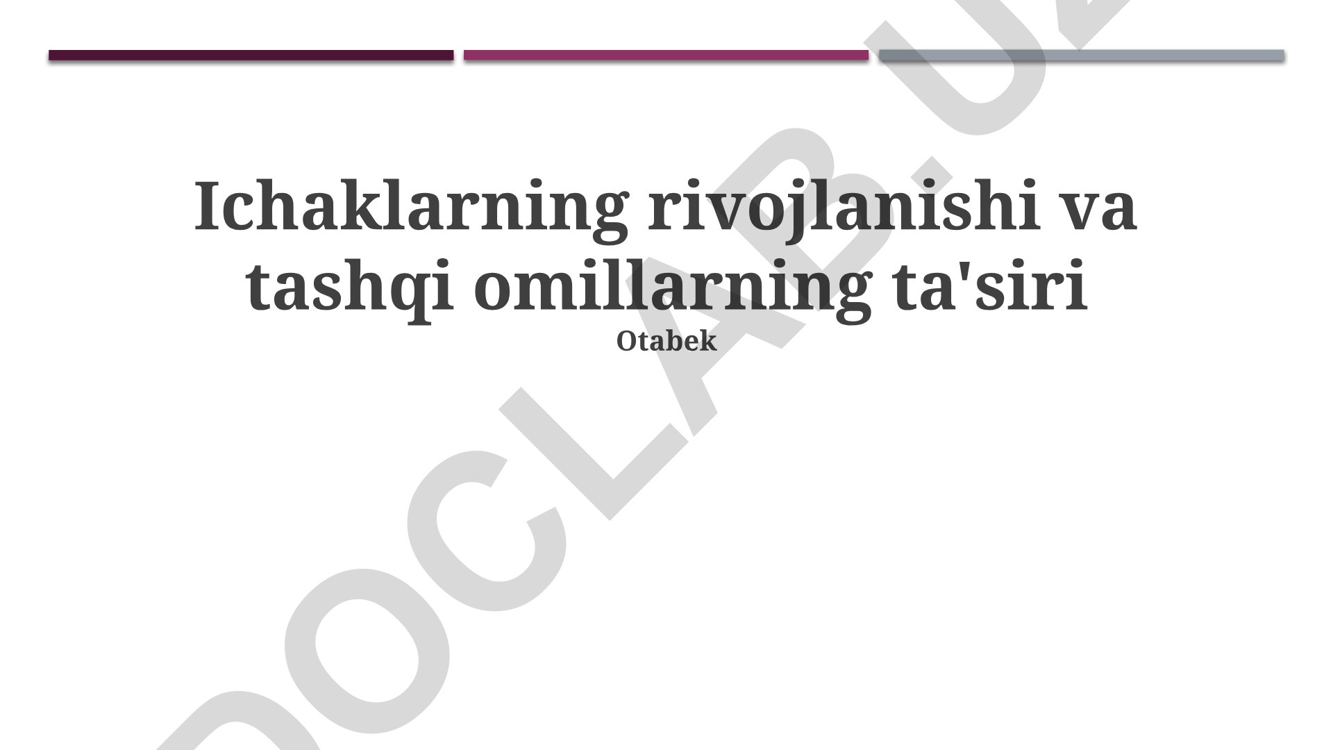 Muzliklarning rivojlanishi va tashqi omillarning ta'siri