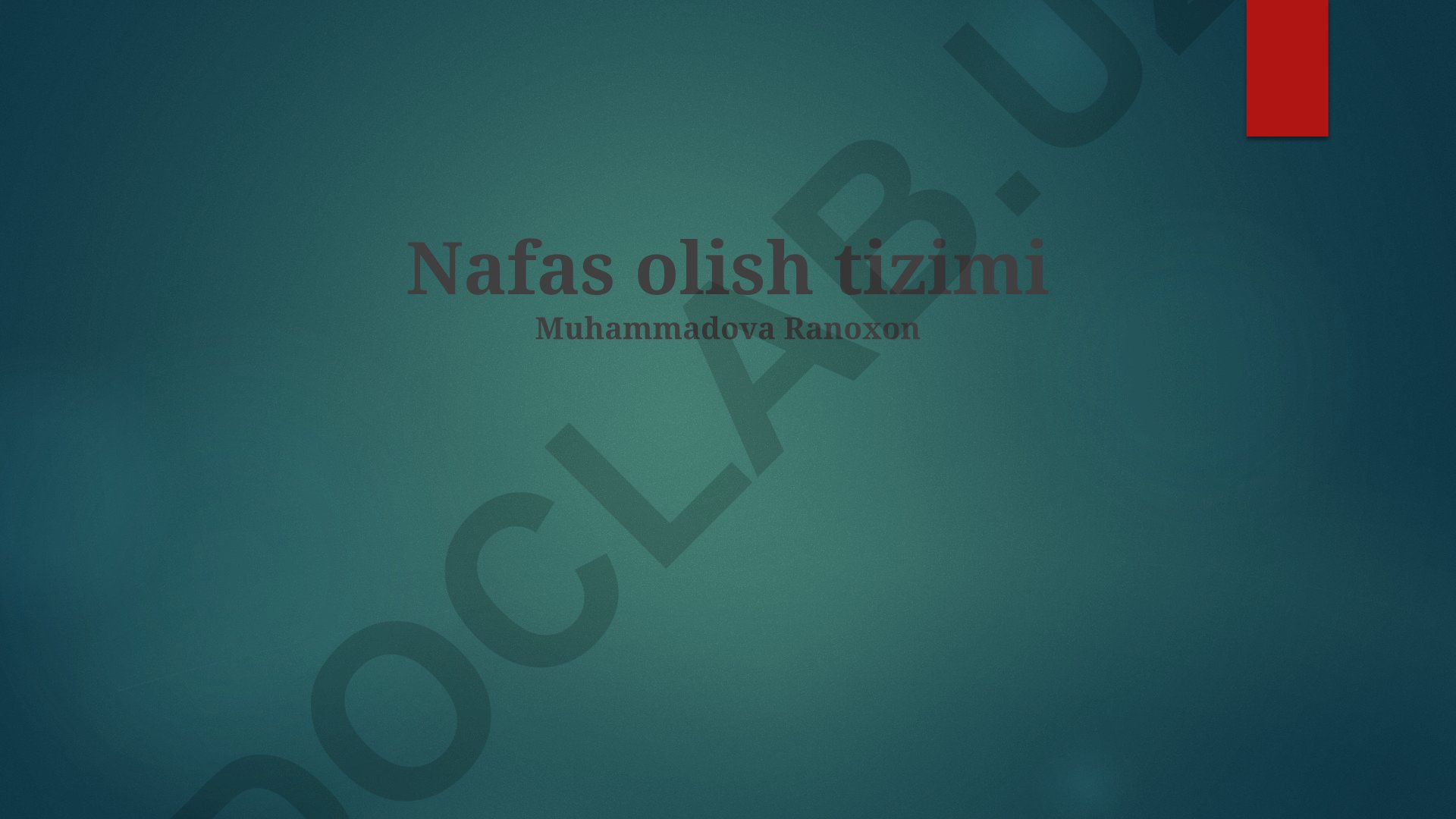 Nafas olish tizimi va to'g'ri nafas olish texnikalari