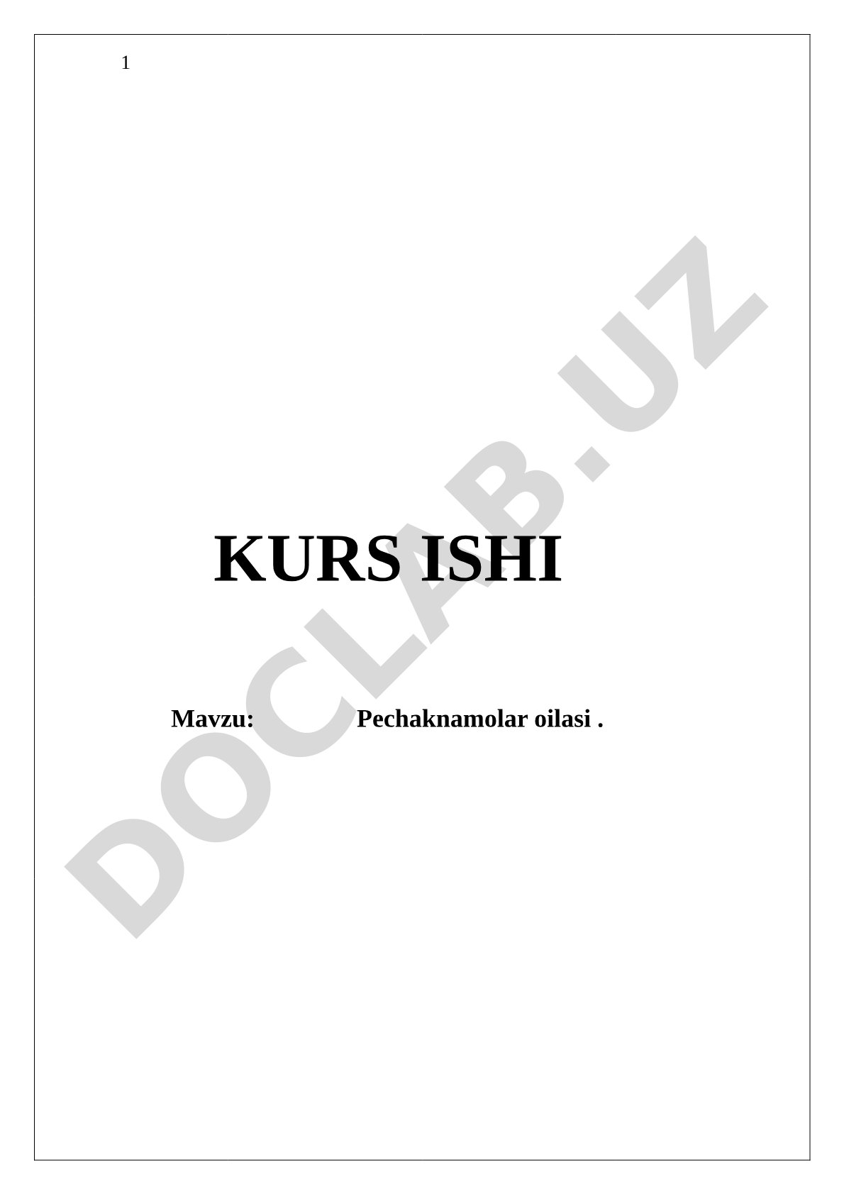Pechaknamolar oilasi
