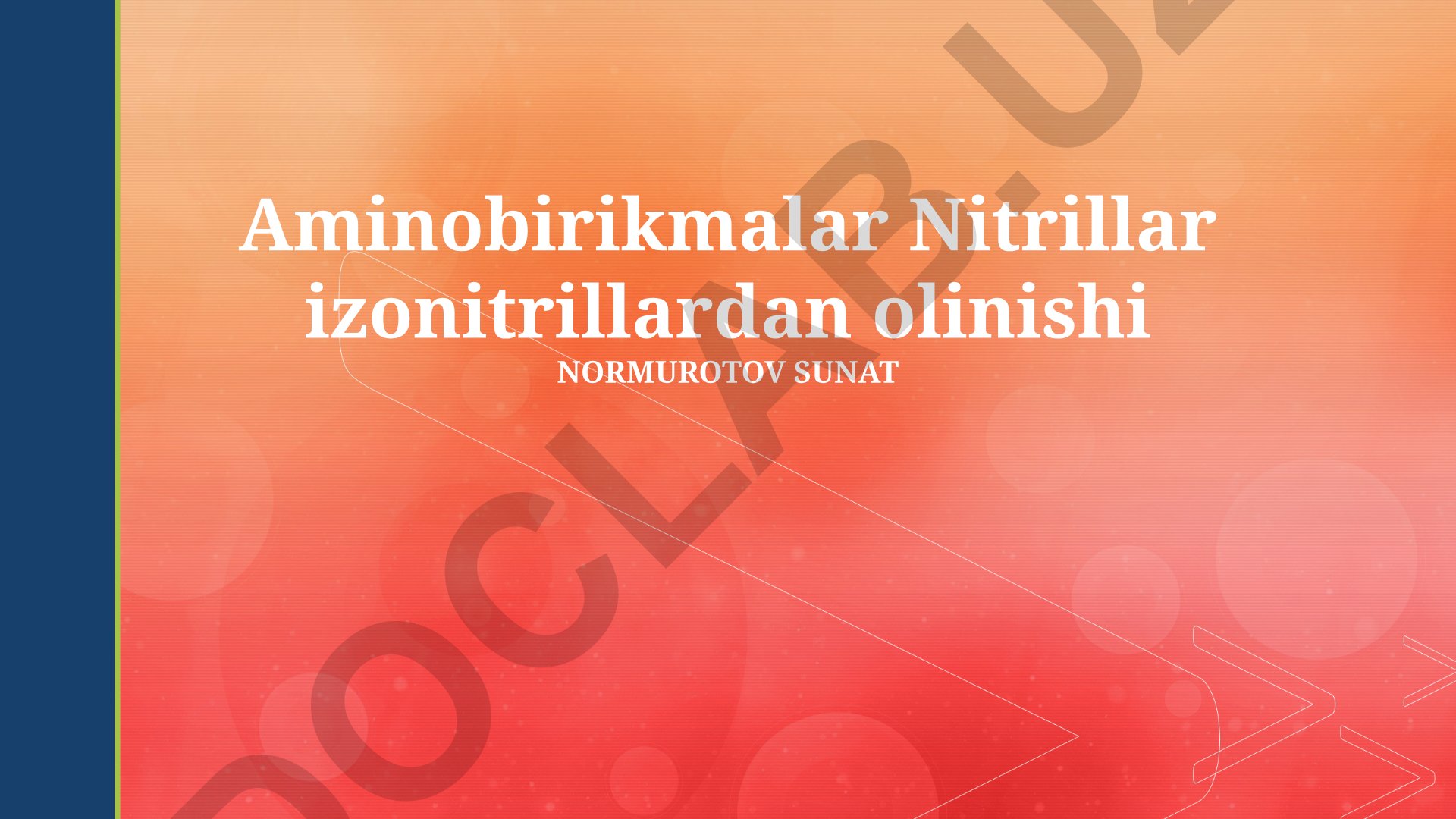 Izonitrillardan nitrillarning olinishi va reaksiya mexanizmlari