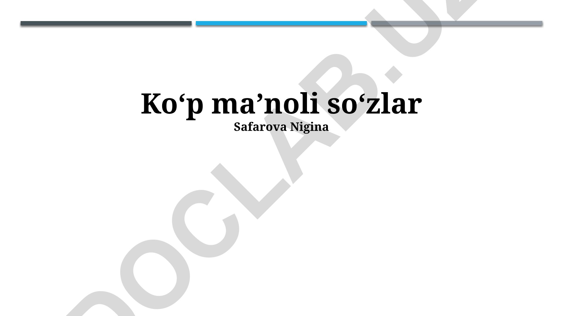 Ko'p ma'noli so'zlar: turlari, ta'rifi va ishlatilishi