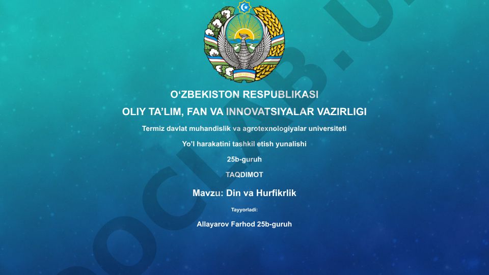Din va Hurfikrlik