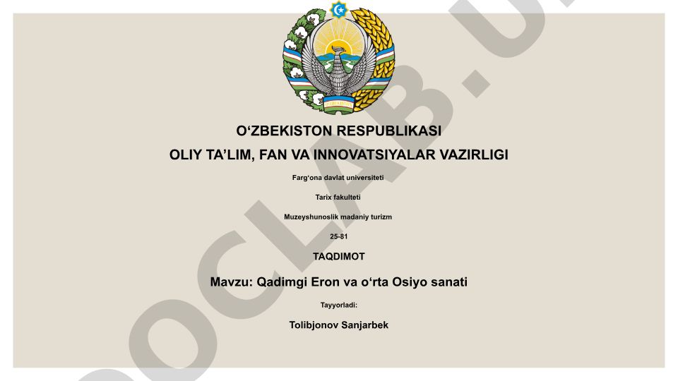 Qadimgi Eron va oʻrta Osiyo sanati
