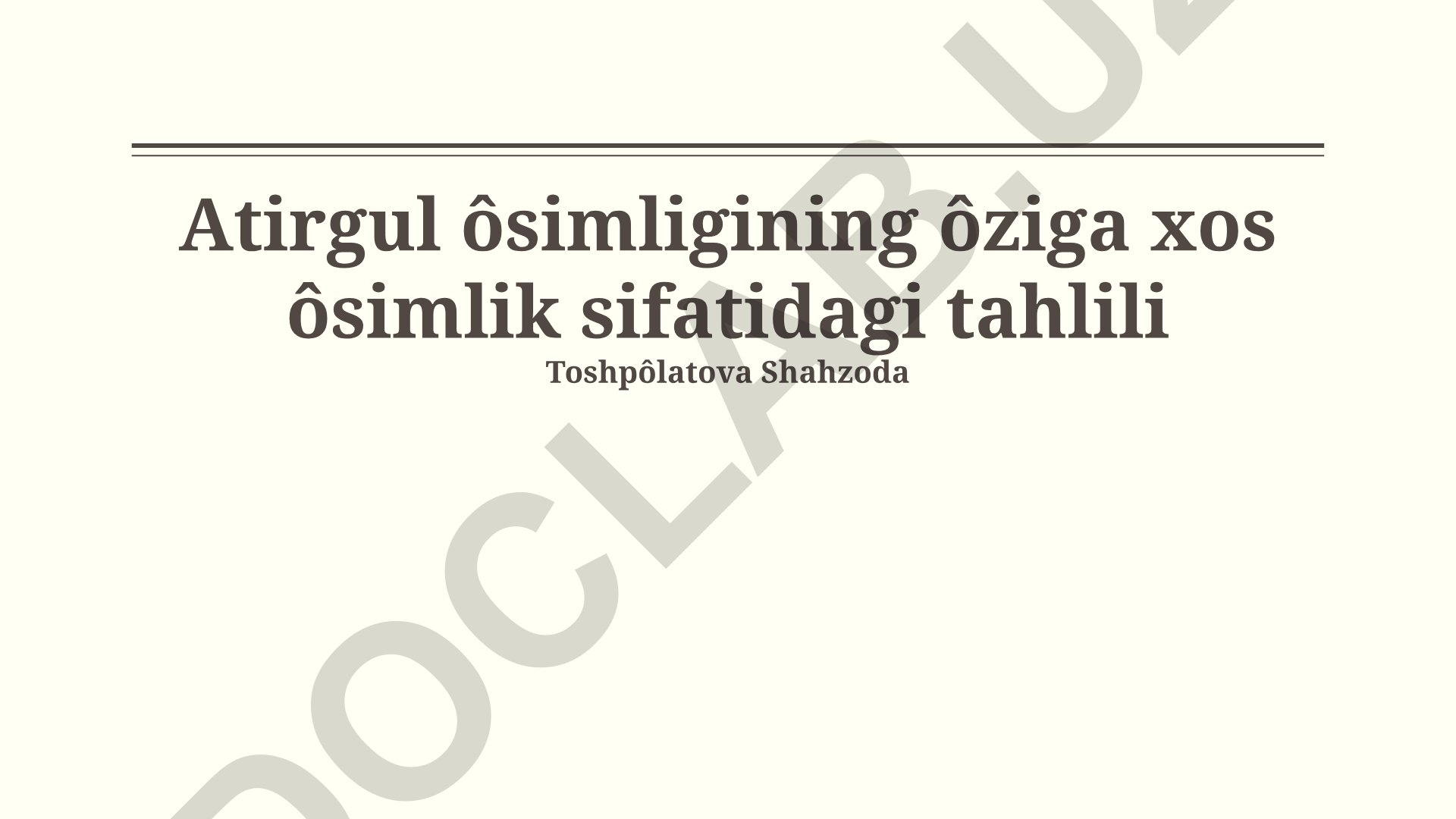 Atirgul o'simligining o'ziga xos xususiyatlari va yetishtirish texnologiyalari
