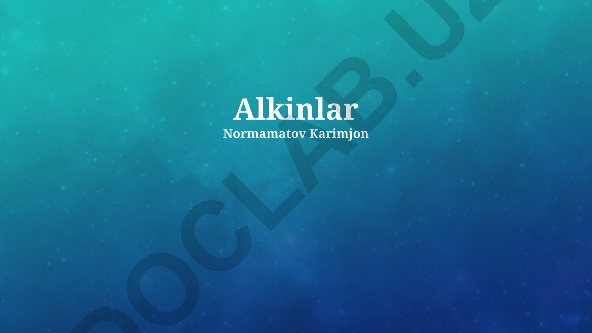 Alkinlarning kimyoviy reaksiyalari, tuzilishi va qo'llanilishi
