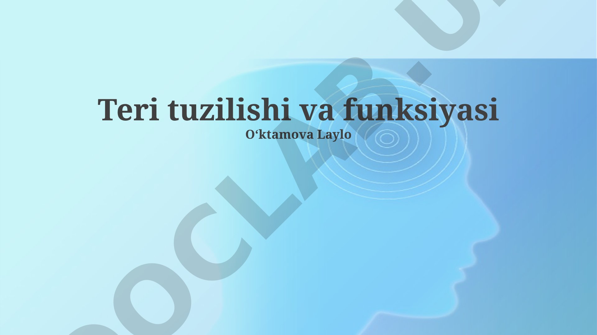 Teri tuzilishi va funksiyasi