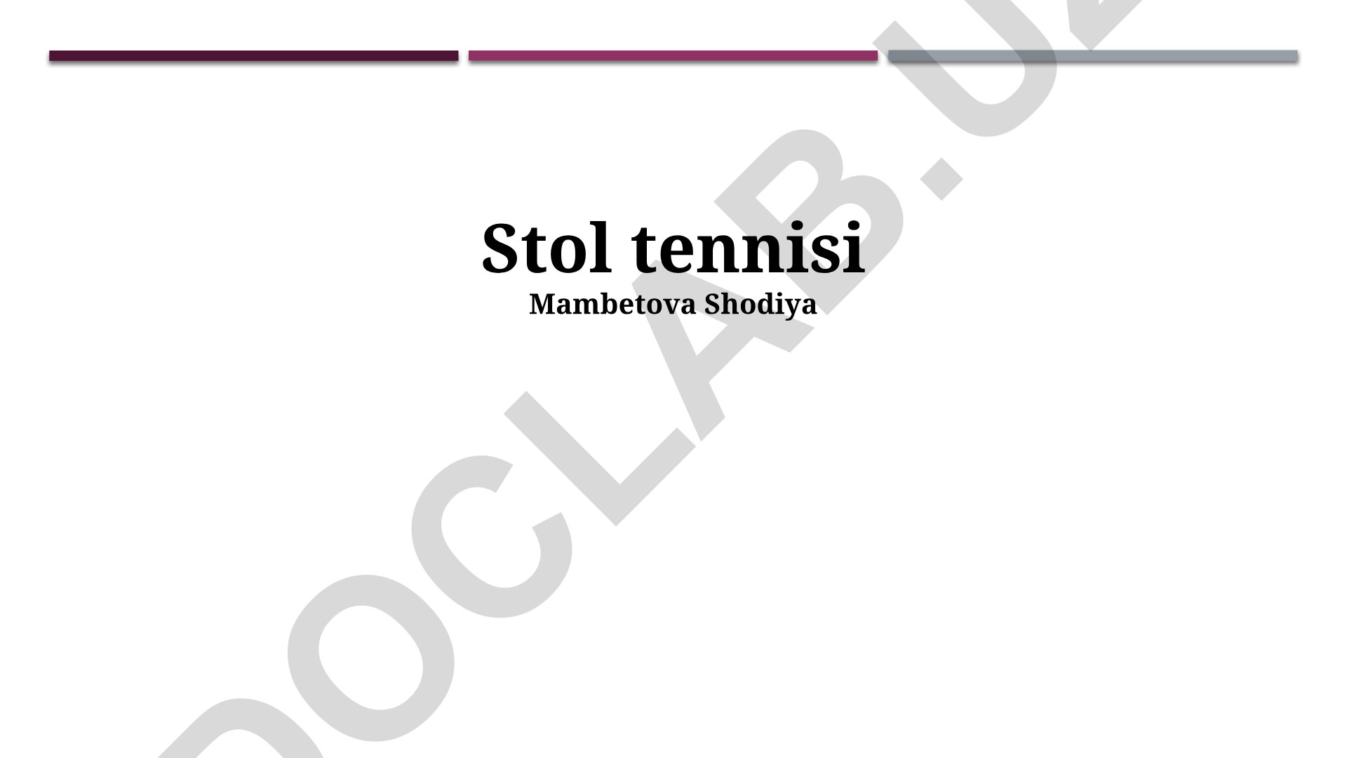 Stol tennisi: tarixi, texnikasi va strategiyasi