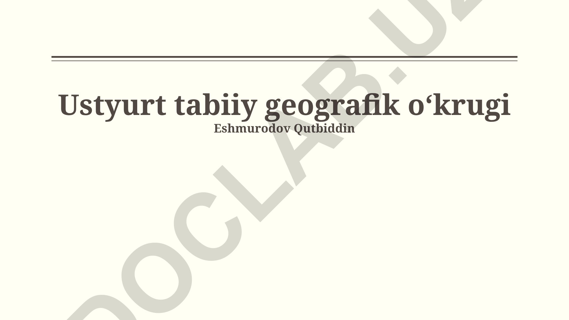 Ustyurt tabiiy geografik oʻkrugi: qo'riqxonalar, ekologik muammolar va geografik joylashuv