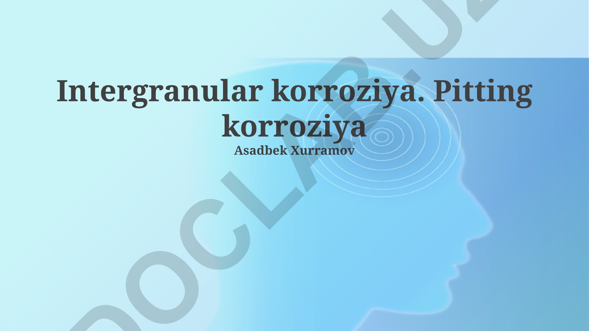Intergranular korroziya va pitting korroziya