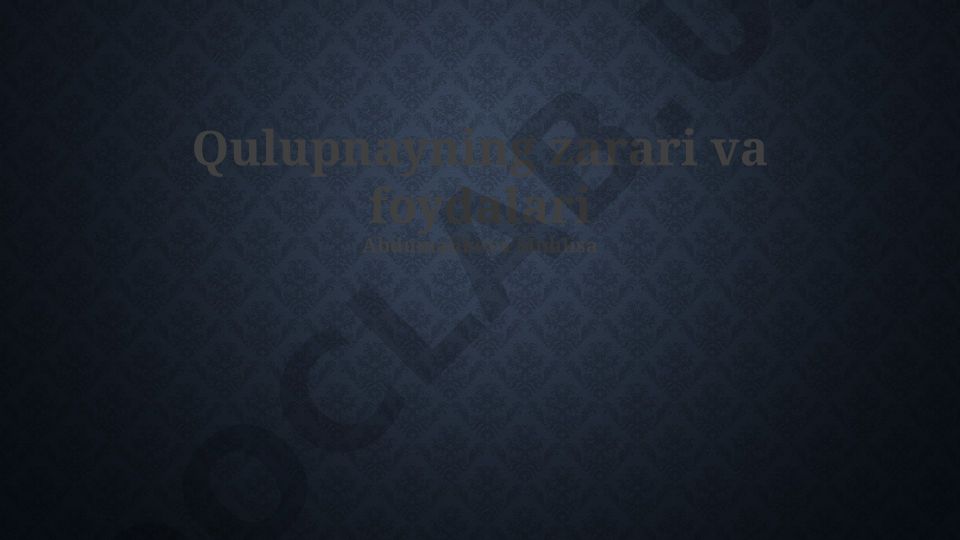 Qulupnayning foydalari va zararlari