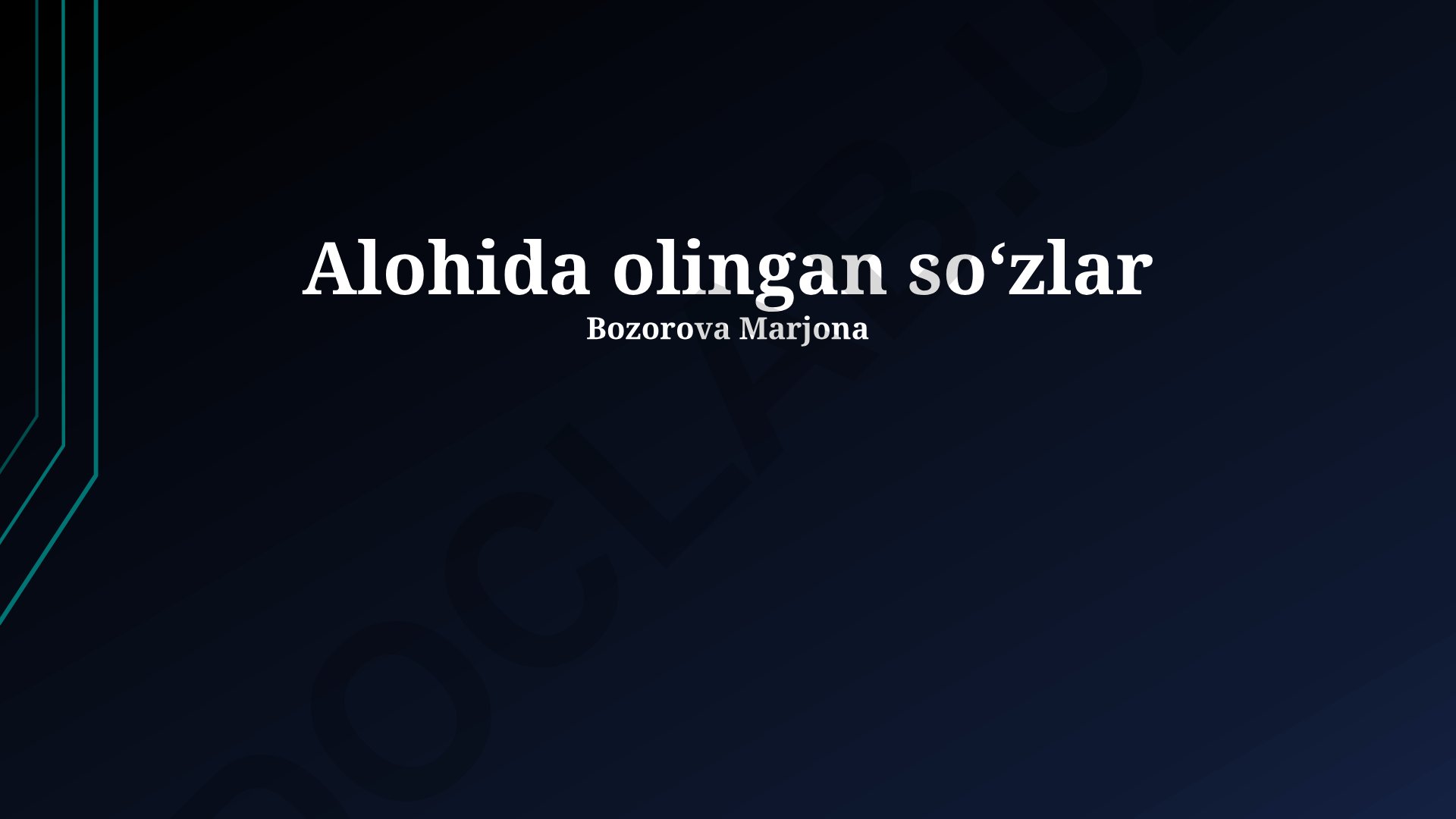 O'zbek tilida so'zlarni ajratish qoidalari va amaliyoti