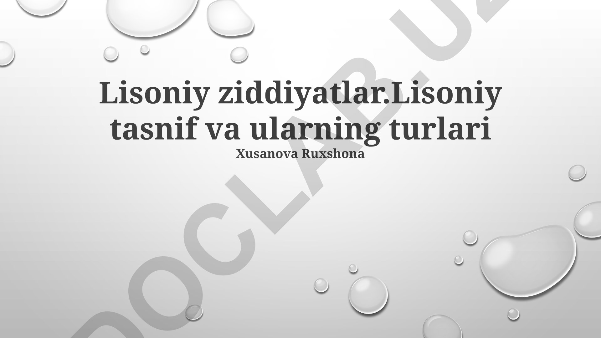 Lisoniy ziddiyatlar va tilviy tasnif turlari