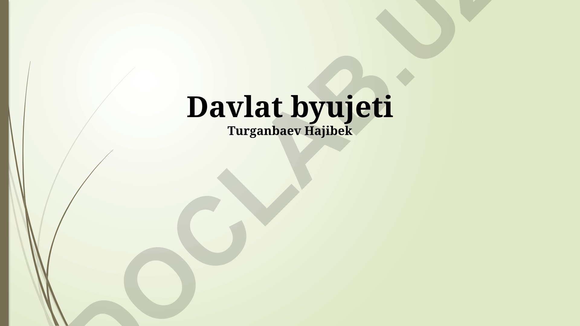 Davlat byudjeti va iqtisodiyot o'sishining o'zaro bog'liqligi