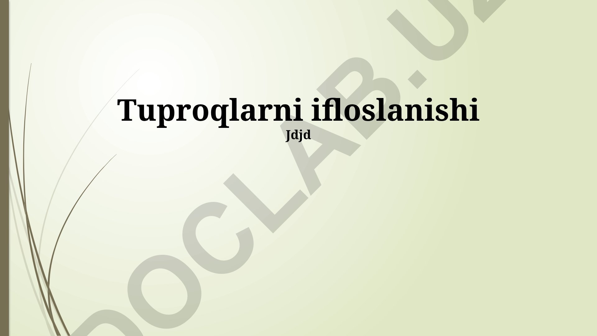 Tuproq ifloslanishi: sabablari, oqibatlari va oldini olish choralari