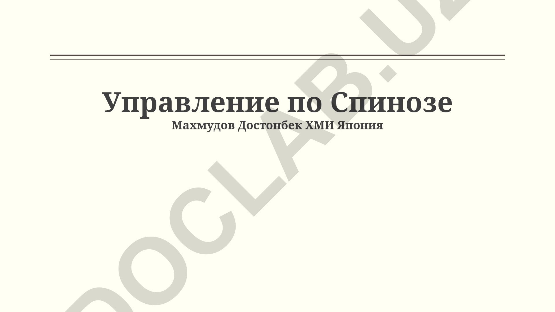 Государство и индивидуальная свобода у Спинозы