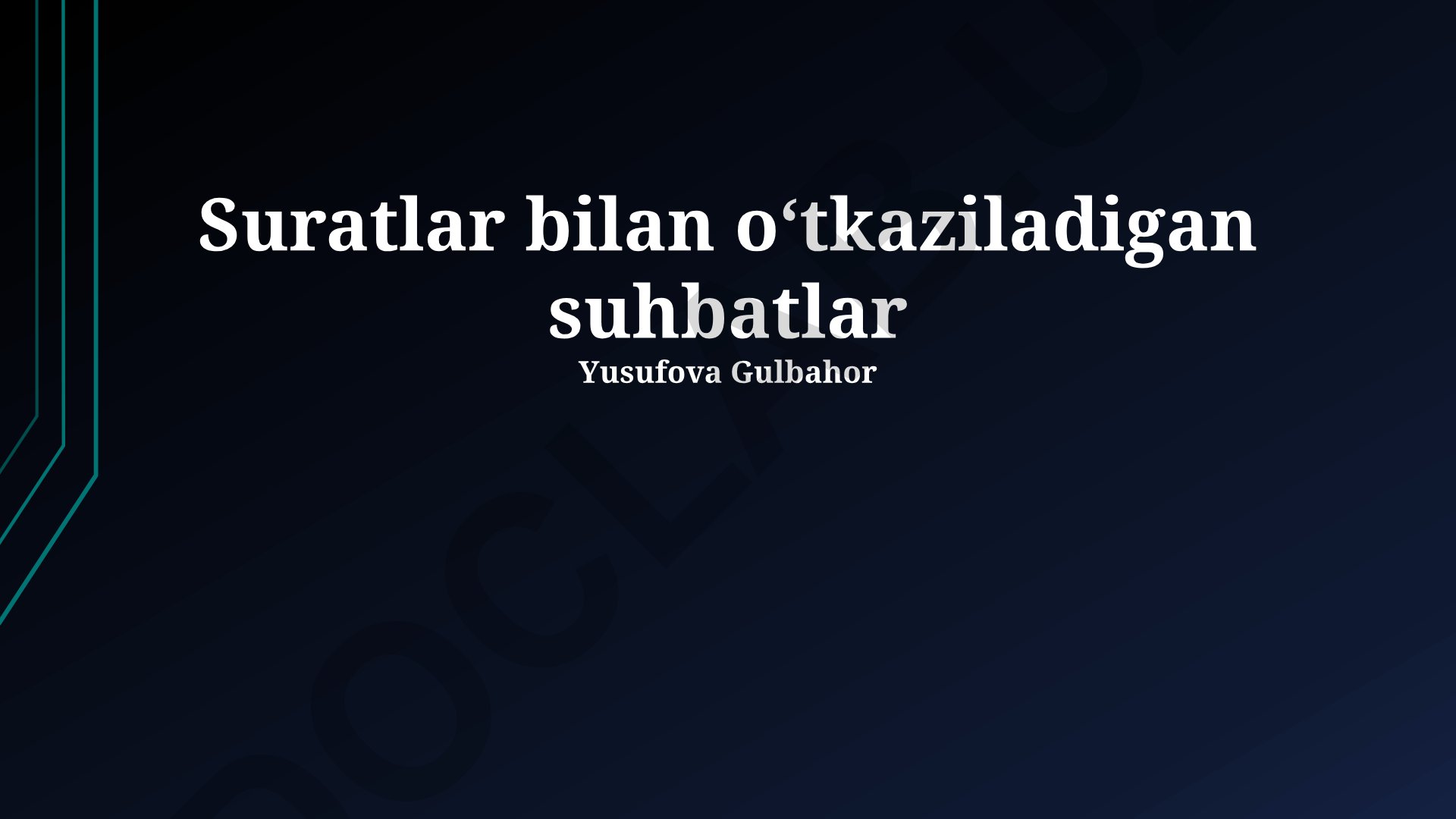 Rasmlar orqali olib boriladigan suhbatlar