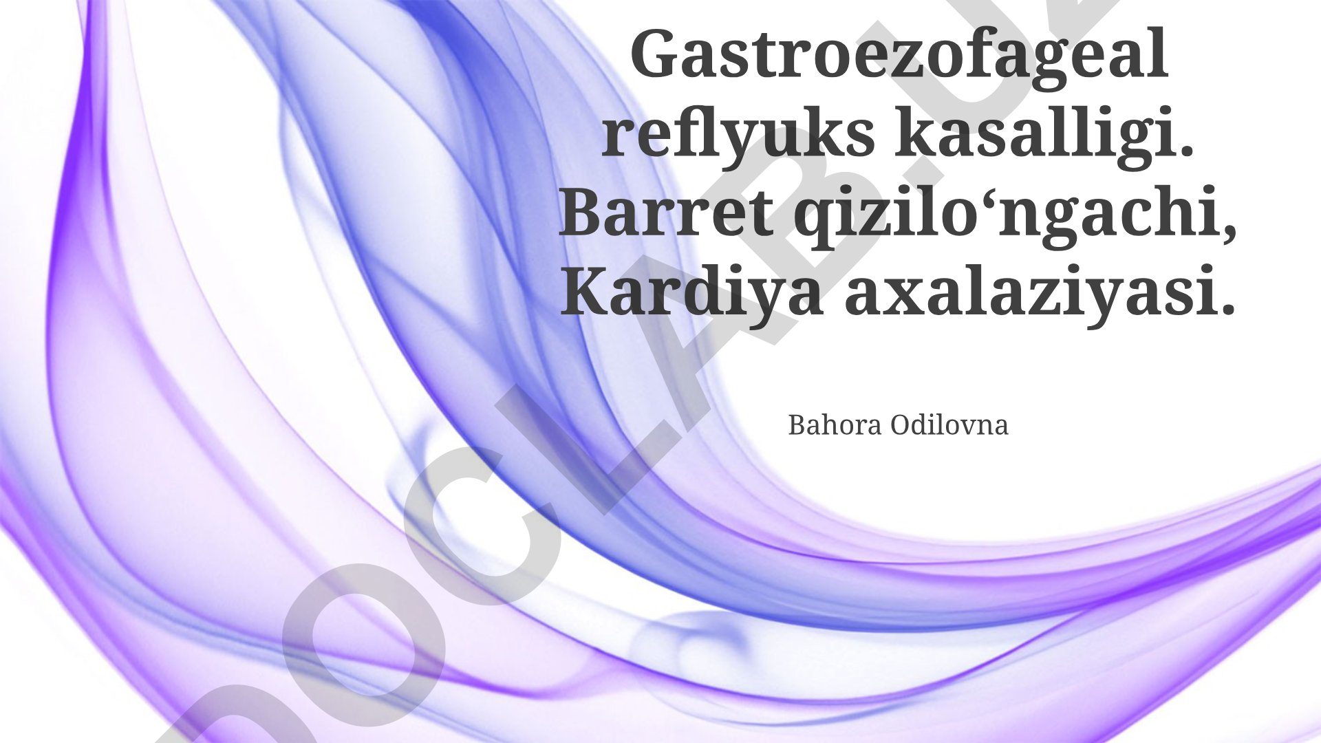 Gastroezofageal reflyuks kasalligi, Barret qizilo‘ngachi va Kardiya axalaziyasi