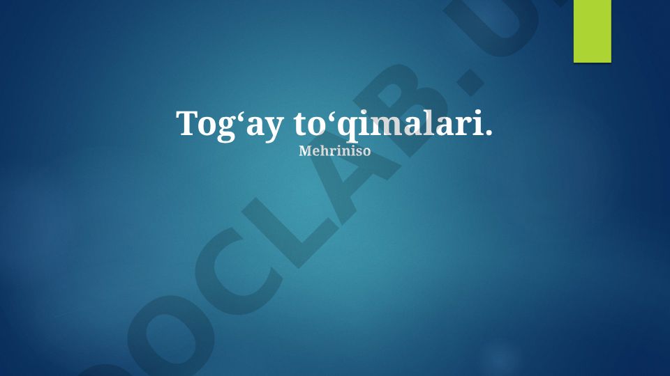 Daryo bo'yi o'rmonlarini muhofaza qilish va tiklash