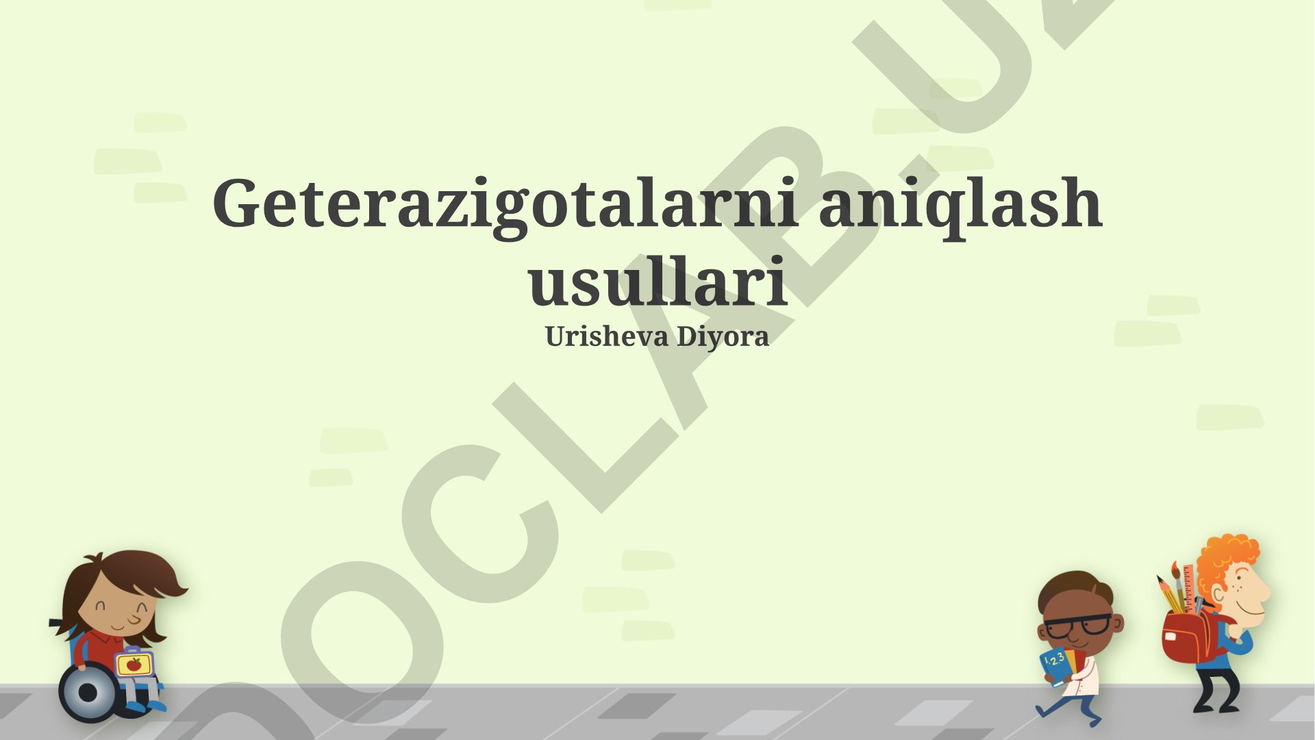 Geterazigotalarni aniqlash usullari