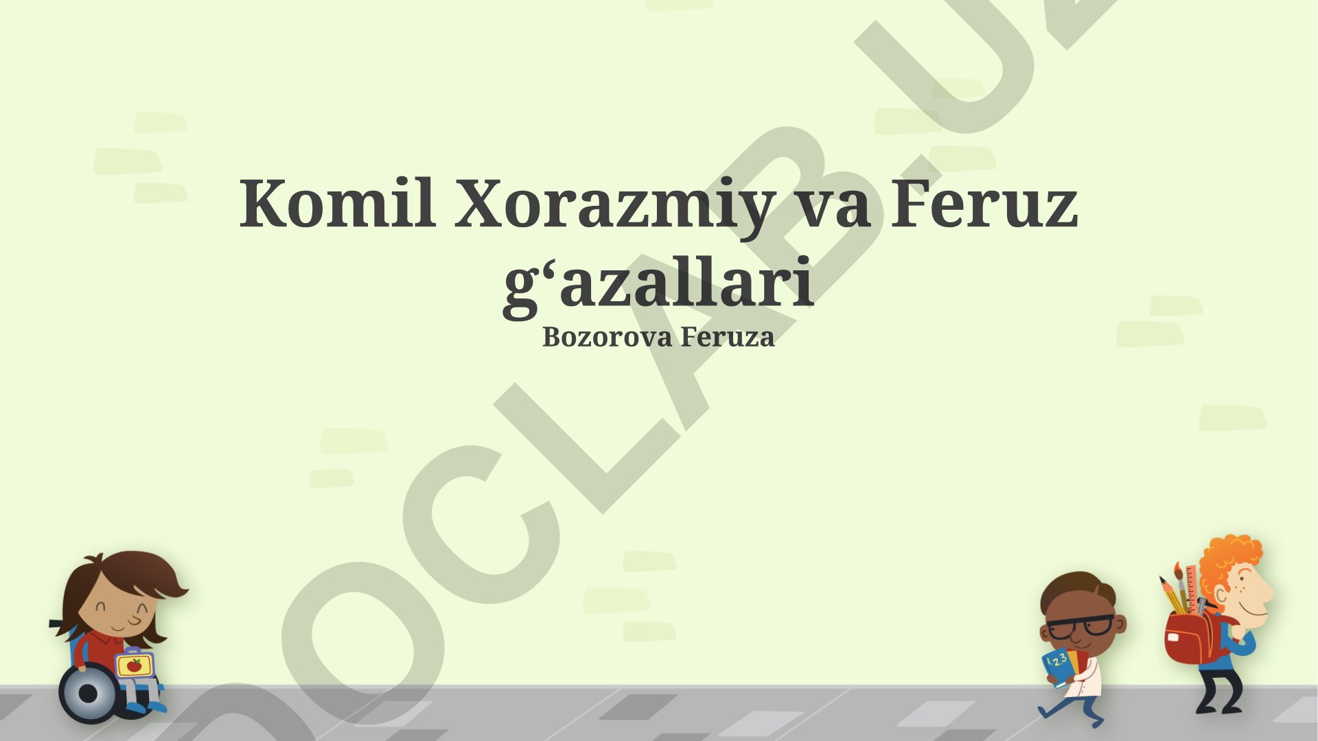 Komil Xorazmiy va Feruz g'azallarining mazmuni va badiiy xususiyatlari