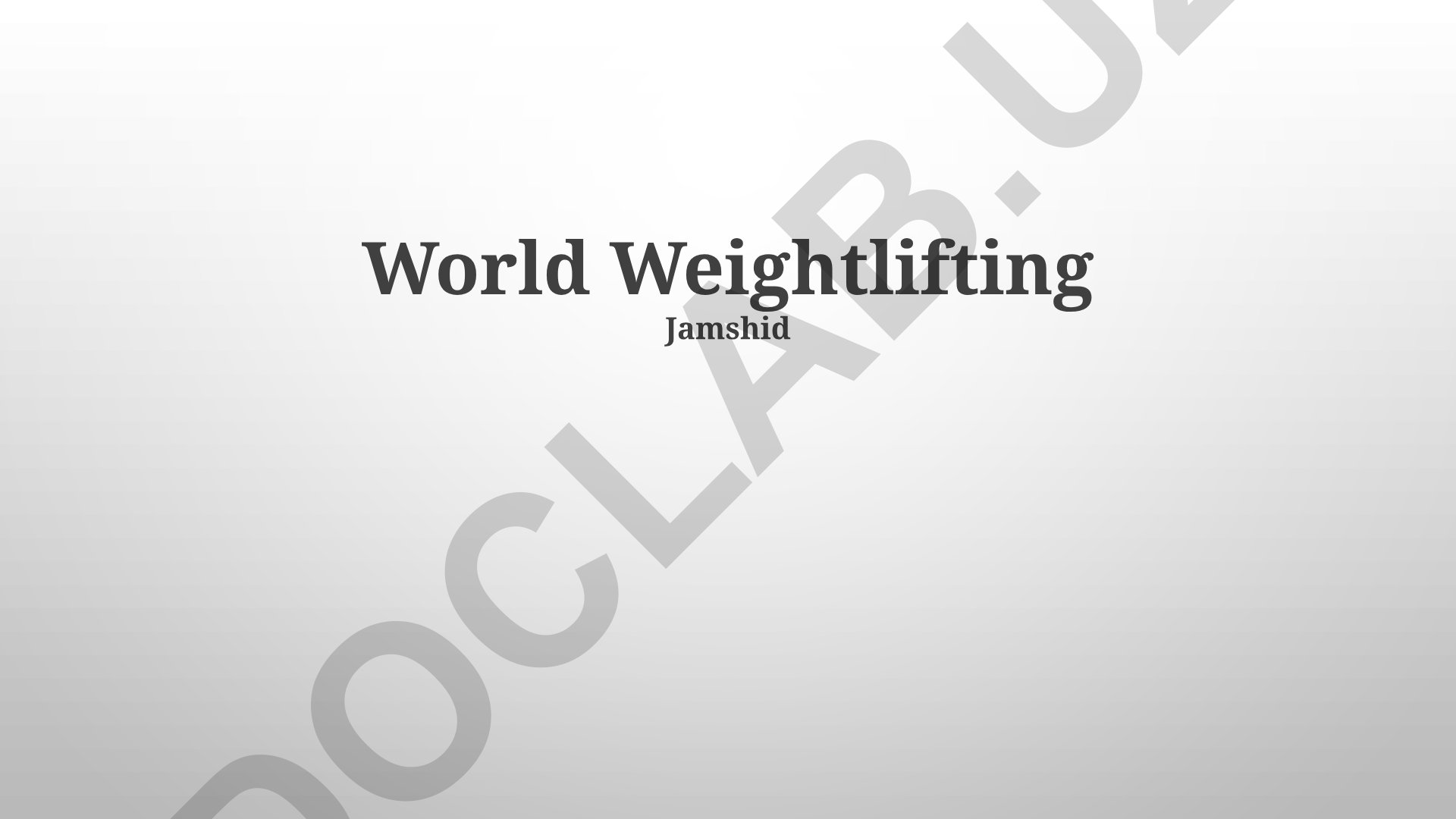 Modern Weightlifting Techniques, History and Future Plans