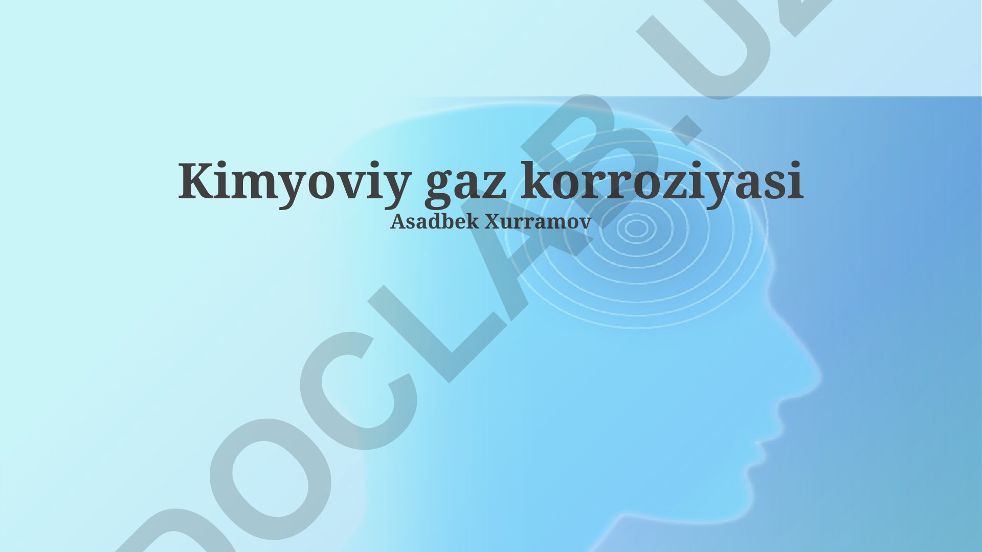 Kimyoviy gaz korroziyasi va unga qarshi himoya usullari