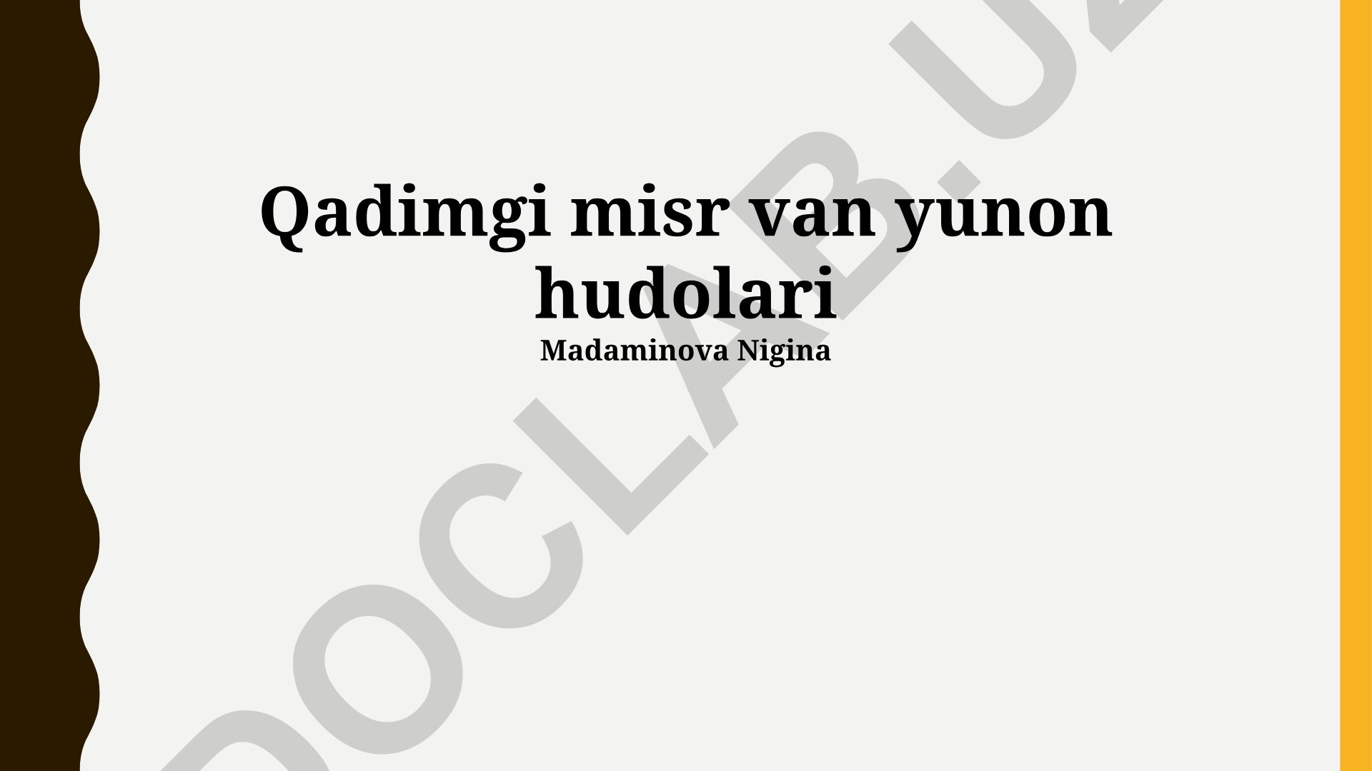 Qadimgi Misr va Yunon xudolari taqqoslashi