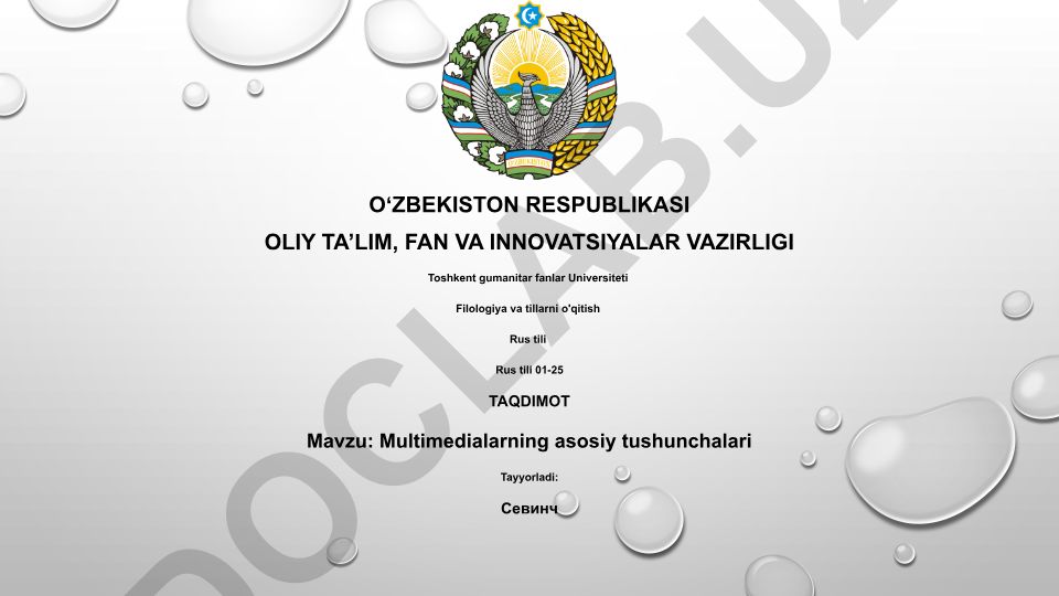 Multimedialarning asosiy tushunchalari