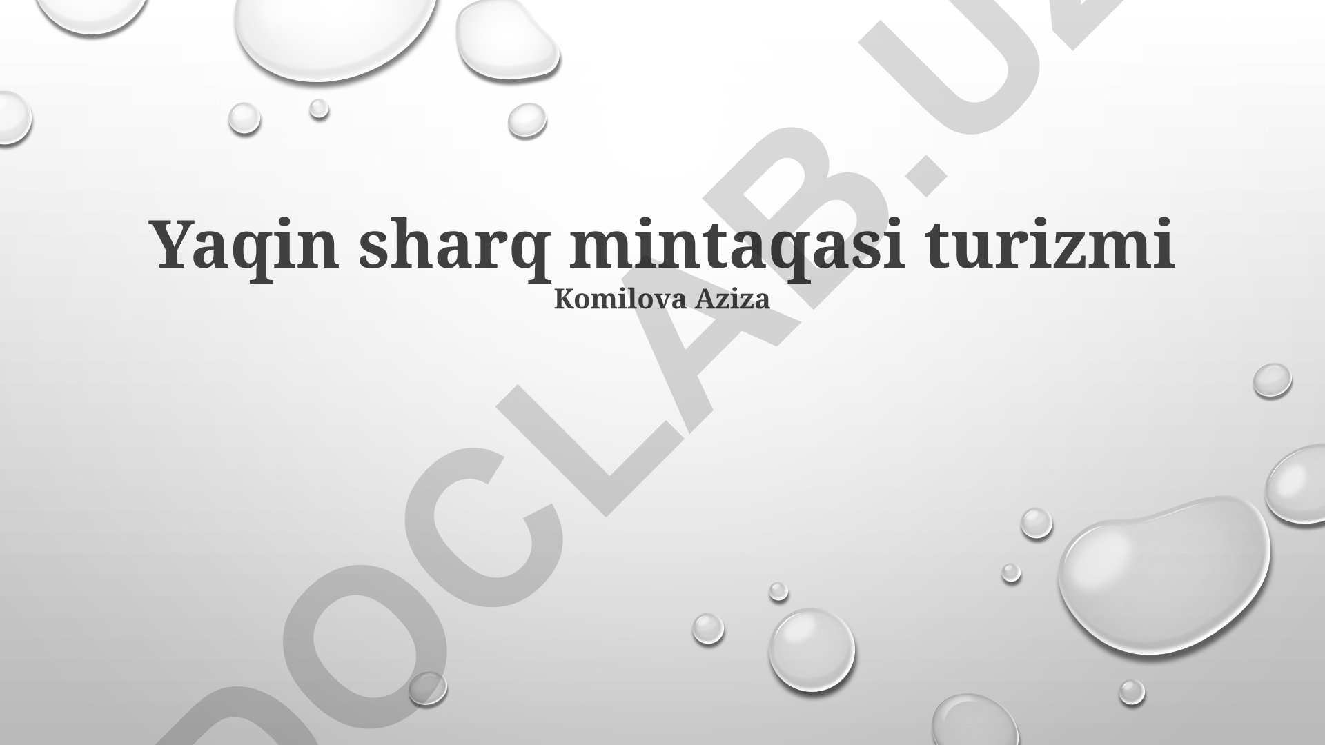 Yaqin Sharq mintaqasi turizmi