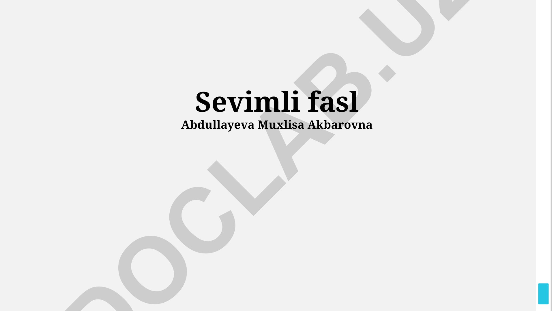 Sevimli fasllar va ularning ajoyib tomonlari