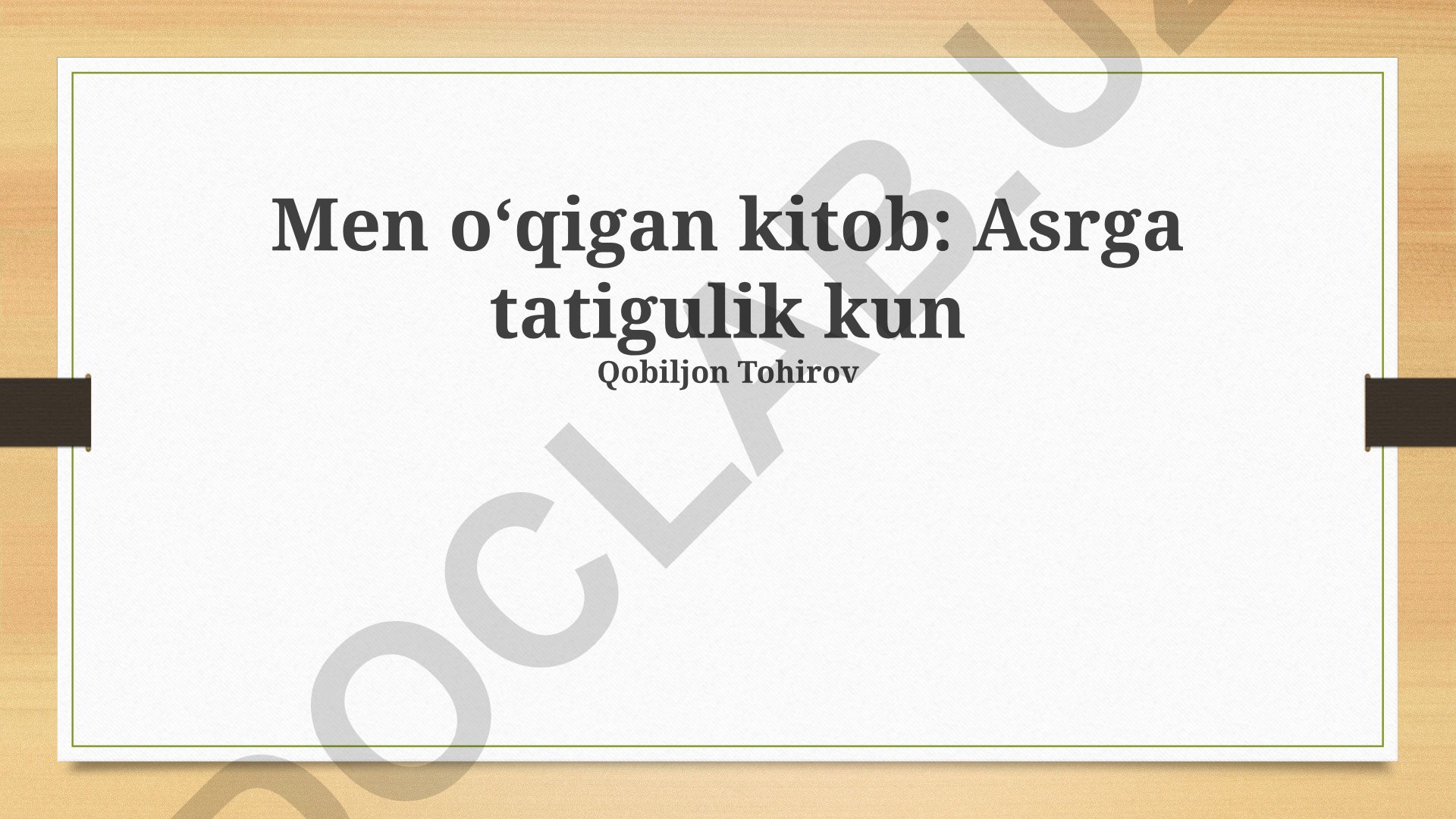Til va Uslub kitobi tahlili