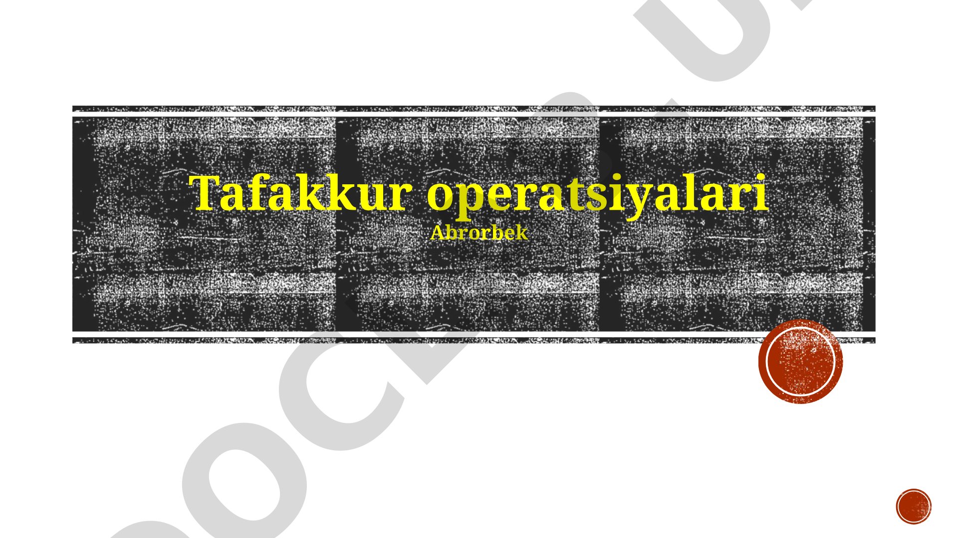 Tafakkur operatsiyalari: Refleksiya, meditatsiya va kontemplatsiya