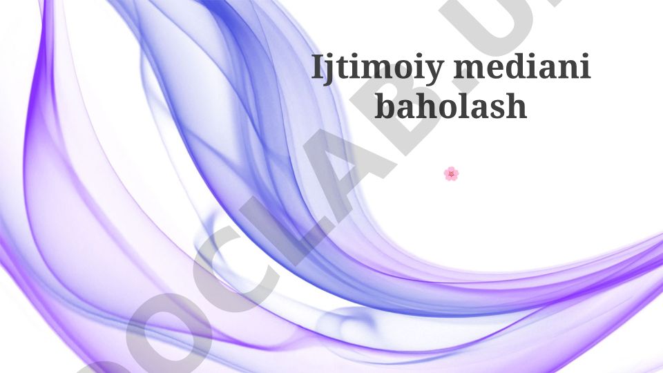 Ijtimoiy mediani baholash metrikalari va tahlillar
