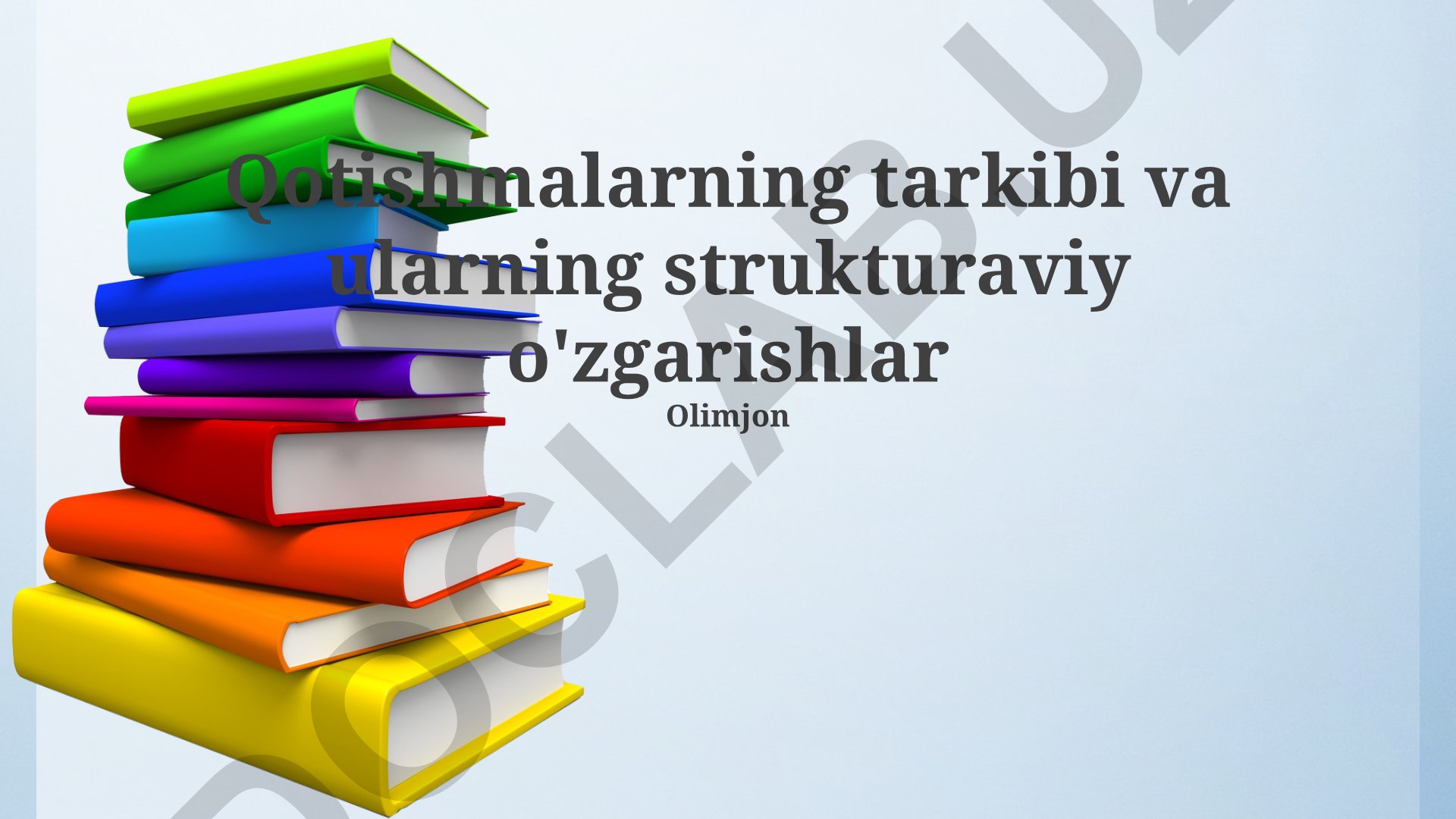 Qotishmalarning tarkibi va ularning strukturaviy o'zgarishlari