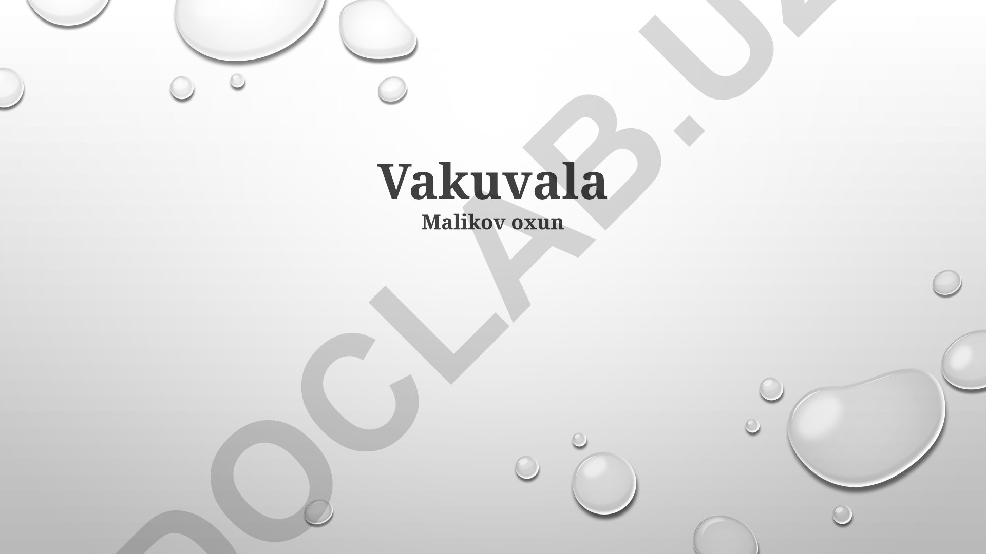 Vakuumning ta'rifi, turlari va fan-texnikada qo'llanilishi