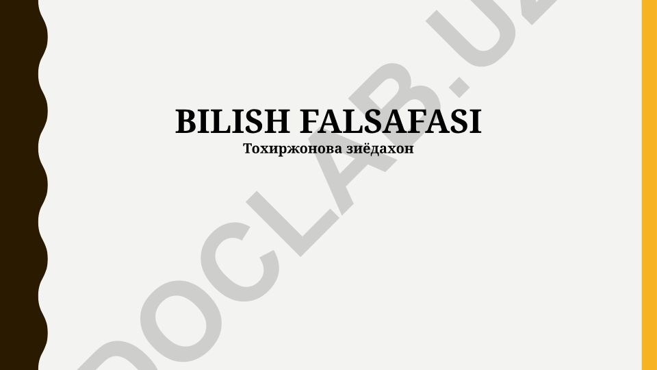 Bilish falsafasi: Ong muammosi, nazariyalari va kelajagi
