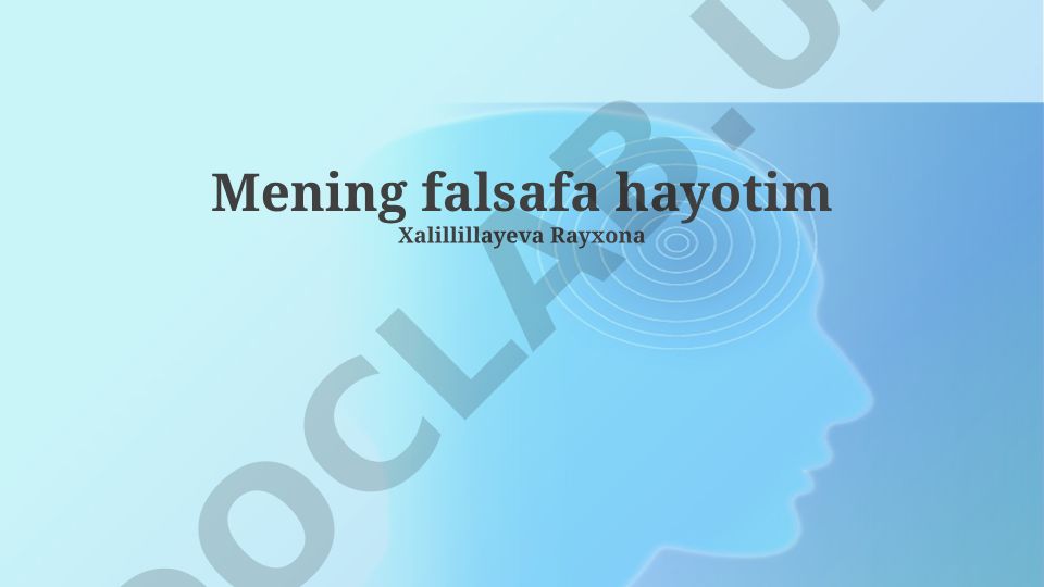 Hayot falsafasi: asoslar, e'tiqodlar va shaxsiy rivojlanish