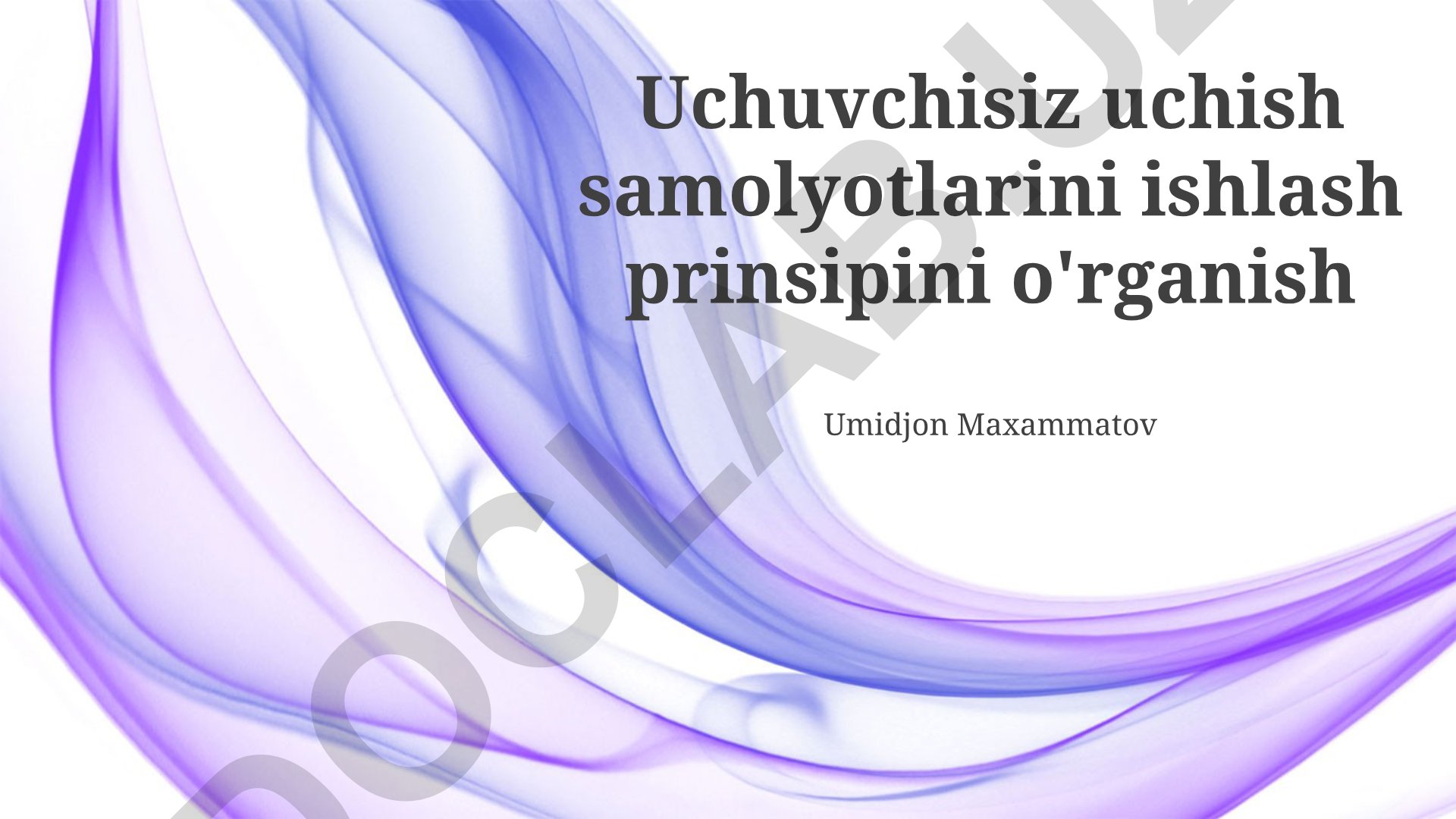 Uchuvchisiz uchish samolyotlarini ishlash prinsiplari